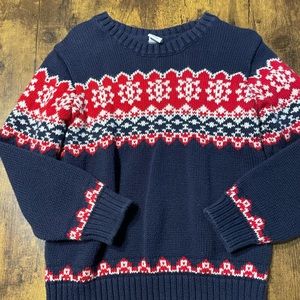 EUC Janie and Jack size 4 fair isle sweater